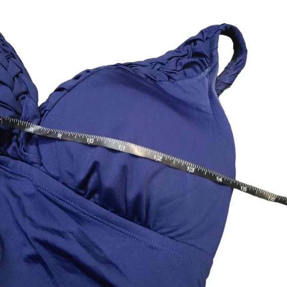 HILOR one piece ruched swimsuit 14 - Picture 5 of 9